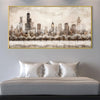 City in Stillness Canvas Art Clock Canvas