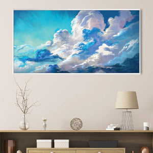 Cloudburst Canvas Art Clock Canvas