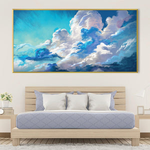 Cloudburst Canvas Art Clock Canvas