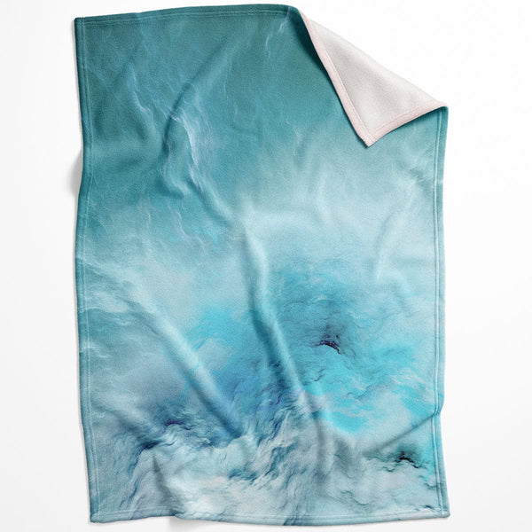 Cloudy Wave A Blanket Blanket 75 x 100cm Clock Canvas