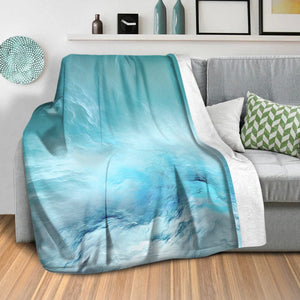 Cloudy Wave A Blanket Blanket Clock Canvas