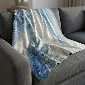 Coastal Bloom Blanket Blanket Clock Canvas