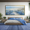 Coastal Bloom Canvas Art Clock Canvas
