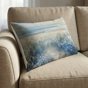 Coastal Bloom Cushion Cushion 13 x 19in Clock Canvas