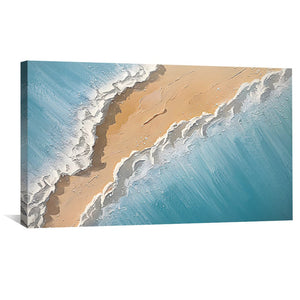 Coastal Tides Canvas Art Clock Canvas
