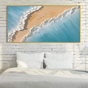Coastal Tides Canvas Art Clock Canvas