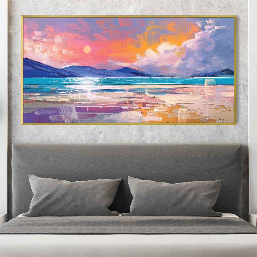 Coastline Reflections Canvas Art Clock Canvas