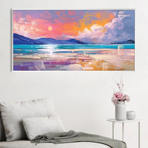 Coastline Reflections Canvas Art Clock Canvas