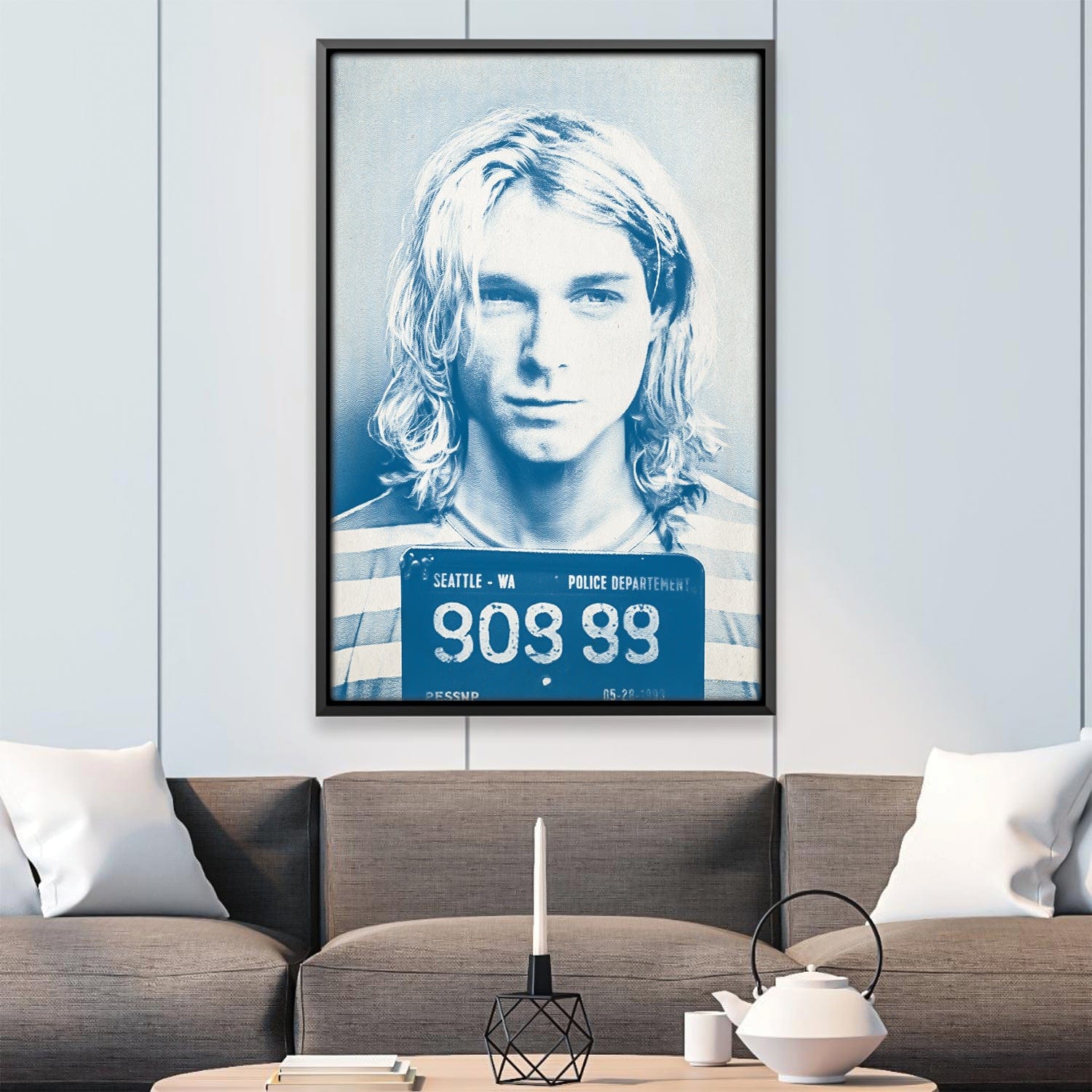 Cobain Mugshot Blue Canvas product thumbnail