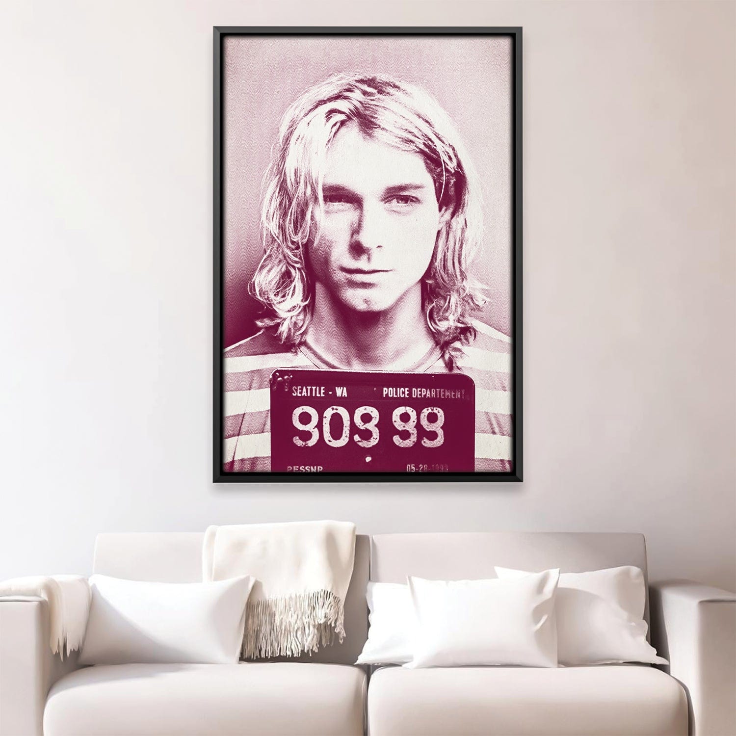 Cobain Mugshot Magenta Canvas product thumbnail