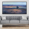 Cobalt Fields Canvas Art 20 x 10in / Canvas Clock Canvas