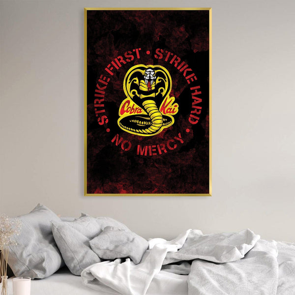 Cobra Kai Circle Canvas Art Clock Canvas