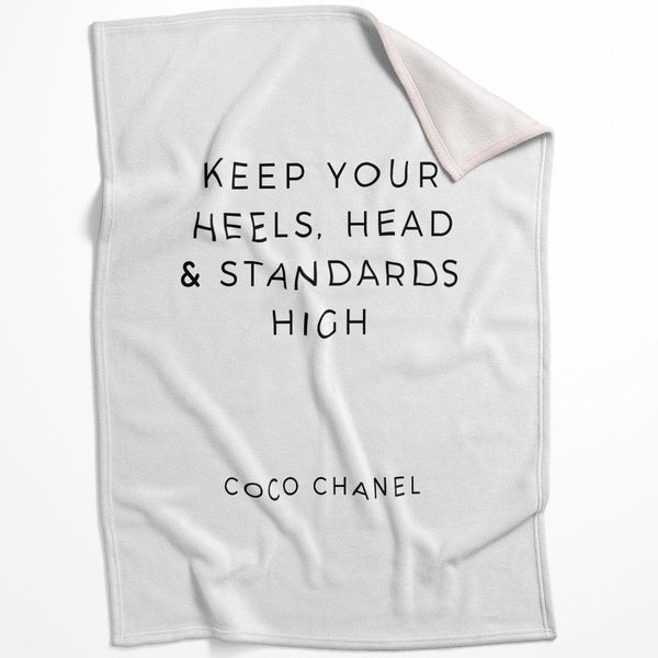 CoCo Quotes A Blanket Blanket 75 x 100cm Clock Canvas