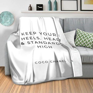 CoCo Quotes A Blanket Blanket Clock Canvas