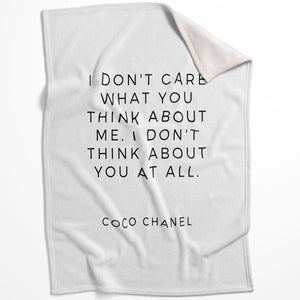 CoCo Quotes C Blanket Blanket 75 x 100cm Clock Canvas