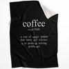 Coffee and Tea A Blanket Blanket 75 x 100cm Clock Canvas