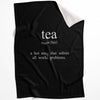 Coffee and Tea B Blanket Blanket 75 x 100cm Clock Canvas
