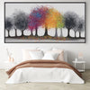 Color In The Grey Forest Easy Build Frame Posters, Prints, & Visual Artwork Easy Build Frame & Fabric Print / 40 x 20in Clock Canvas