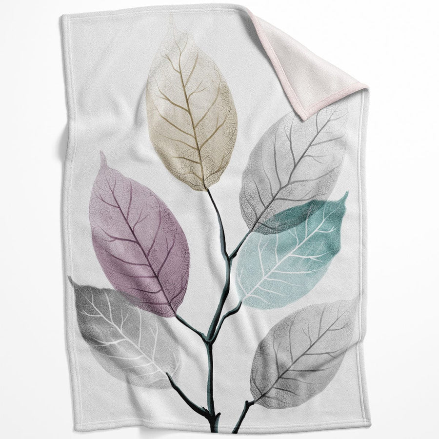 Color Splash Leaf B Blanket Blanket 75 x 100cm Clock Canvas