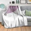 Color Splash Leaf C Blanket Blanket Clock Canvas