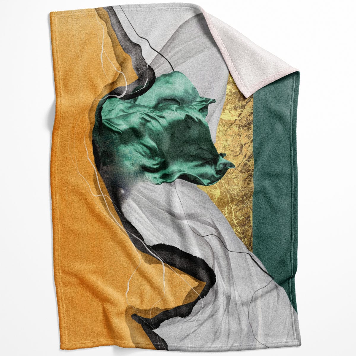 Color Wave A Blanket Blanket 75 x 100cm Clock Canvas
