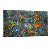 Colorburst Symphony Canvas Art Clock Canvas