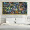 Colorburst Symphony Canvas Art Clock Canvas