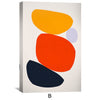 Colorful Abstract Shapes Canvas Art Clock Canvas