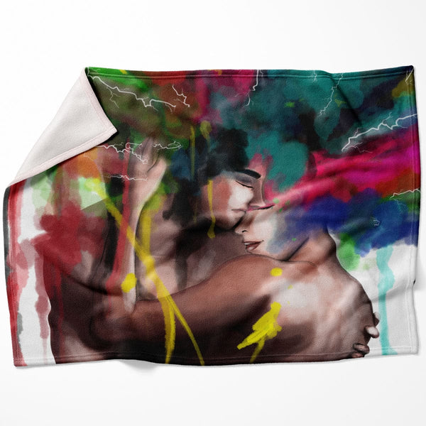 Colorful Embrace Blanket Blanket 75 x 100cm Clock Canvas