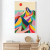 Colorful Iceberg Canvas Art Clock Canvas