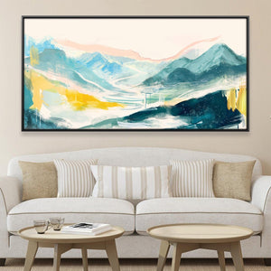 Colorswept Valley Canvas Art 20 x 10in / Canvas Clock Canvas