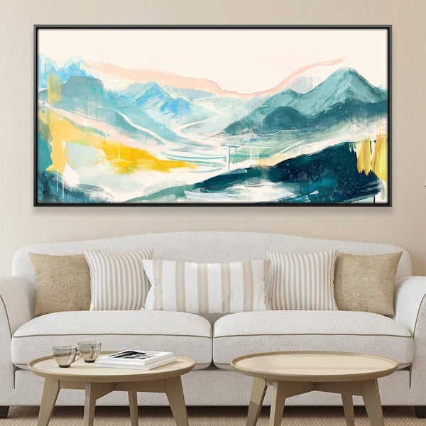 Colorswept Valley Canvas Art 20 x 10in / Canvas Clock Canvas