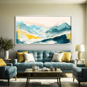 Colorswept Valley Canvas Art Clock Canvas