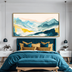 Colorswept Valley Canvas Art Clock Canvas