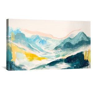 Colorswept Valley Canvas Art Clock Canvas