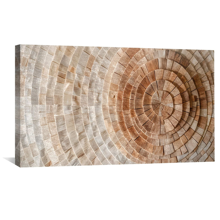 Concentric Harmony Canvas Art Clock Canvas