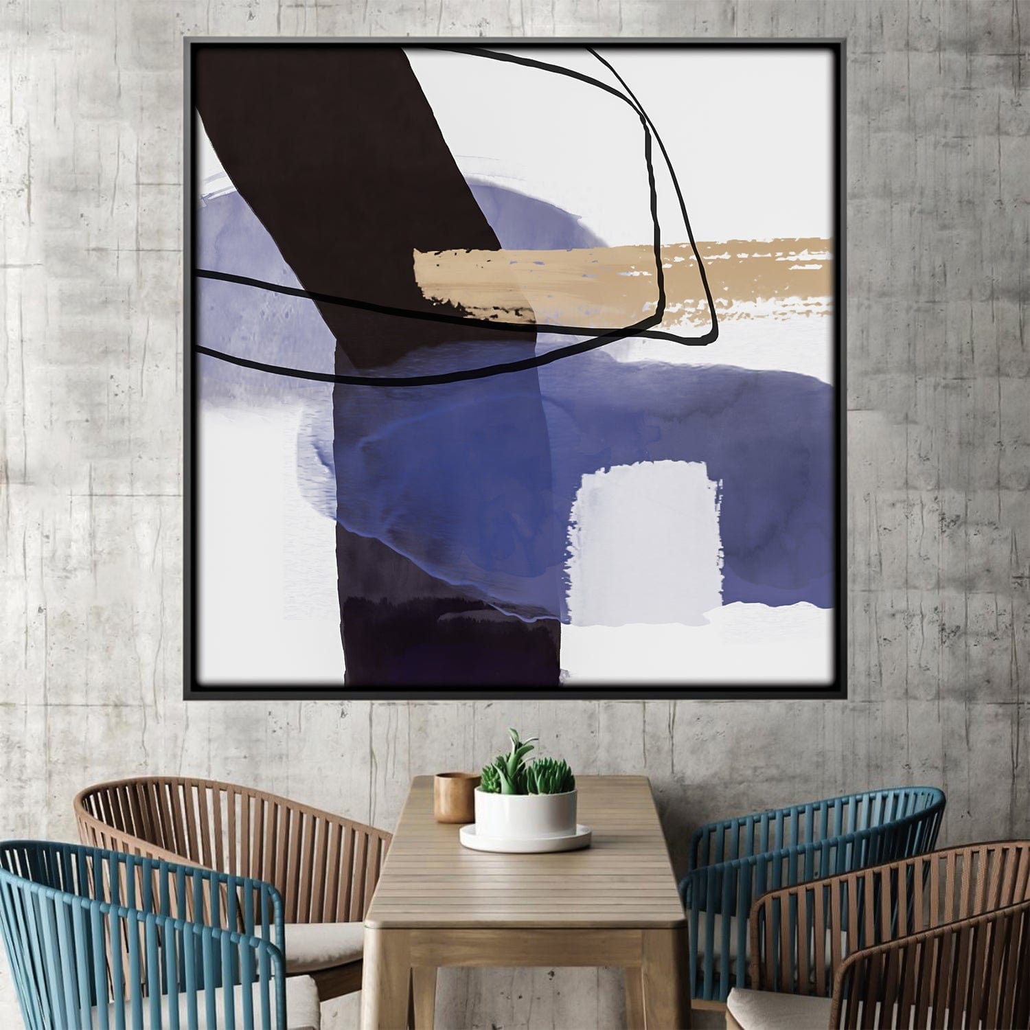Contrasting Serenity Canvas Art Clock Canvas