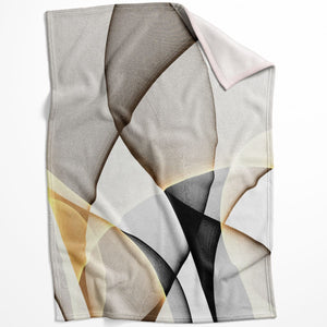Contrasting Waves A Blanket Blanket 75 x 100cm Clock Canvas