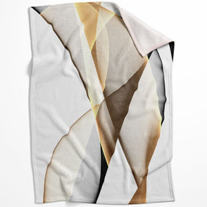 Contrasting Waves B Blanket Blanket 75 x 100cm Clock Canvas