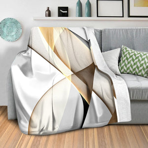 Contrasting Waves B Blanket Blanket Clock Canvas