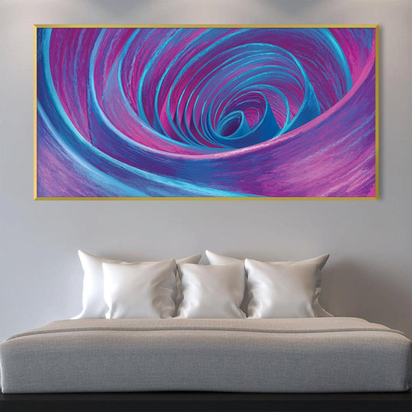 Cosmic Spiral Canvas Art Clock Canvas