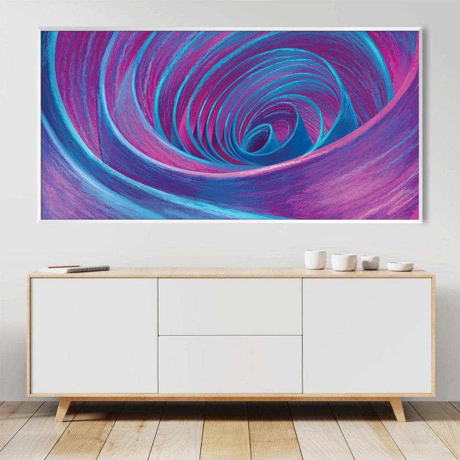 Cosmic Spiral Canvas Art Clock Canvas