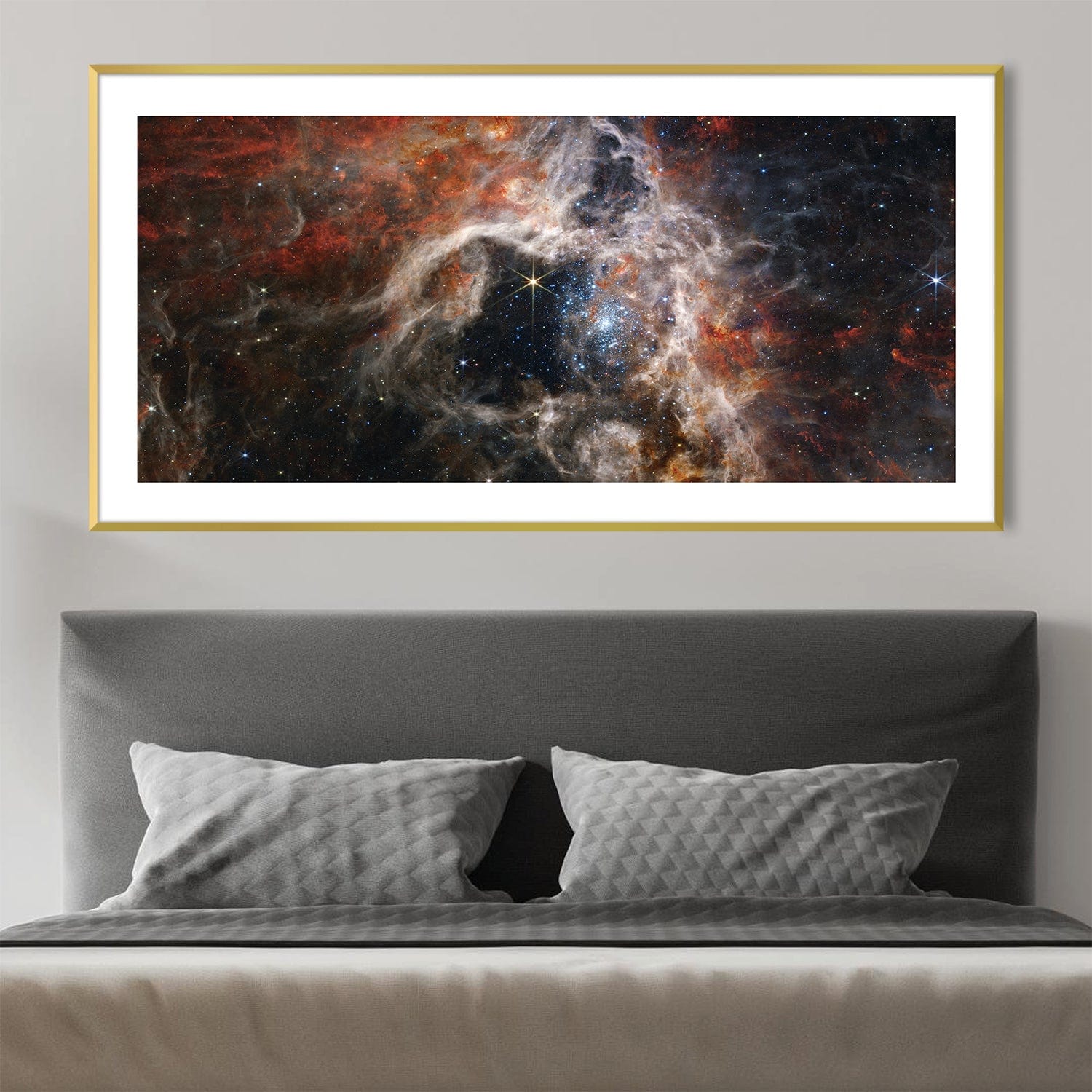 Cosmic Tarantula Canvas Art Clock Canvas