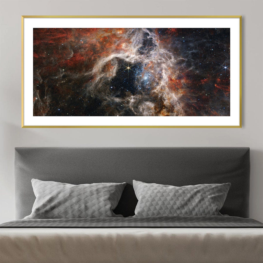Cosmic Tarantula Canvas Art Clock Canvas