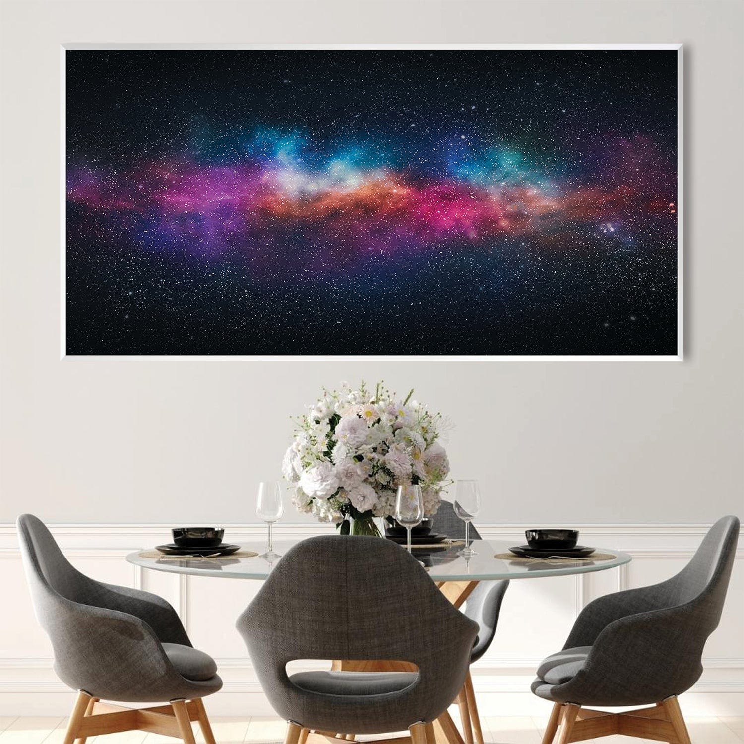 Cosmos Canvas Art Clock Canvas