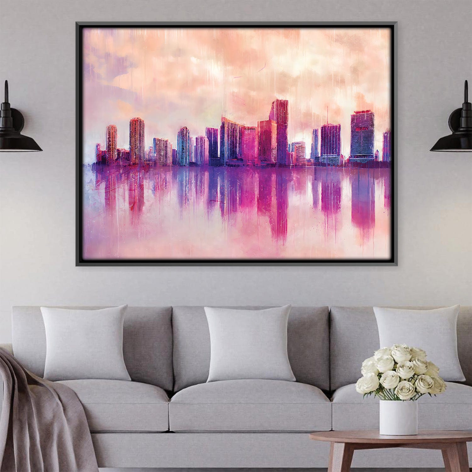 Cotton Candy Skyline Canvas product thumbnail