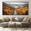 Country Road Canvas Art Clock Canvas