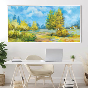 Countryside Harmony Canvas Art Clock Canvas