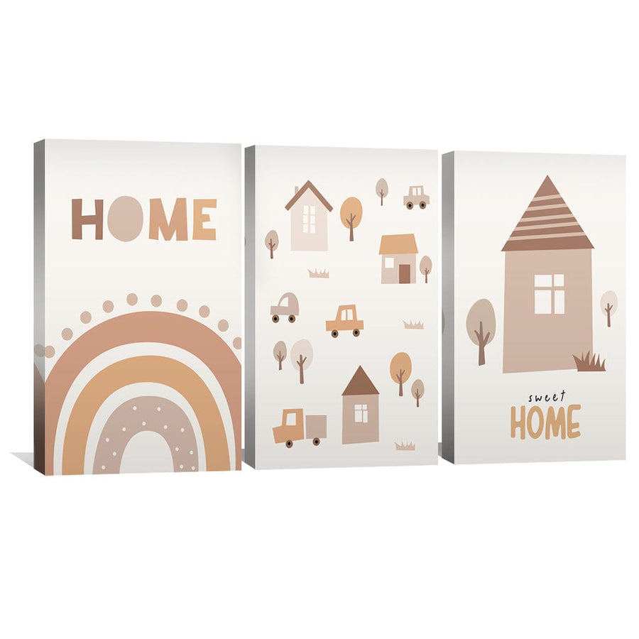 Cozy Home Canvas Art Clock Canvas