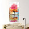 Crimson Canopy Canvas Art Clock Canvas